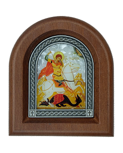 Вмч. Георгий Победоносец (икона арочная 9х11)